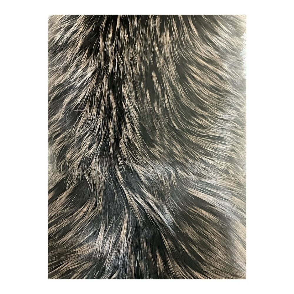 Coach Toffee 100% Silver Fox Fur Collar NWT $798 MSRP - Picture 4 of 6